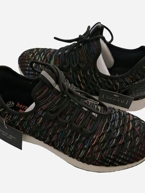 Womens Bernie Mev NYC black & multi-colour Knit Sneakers